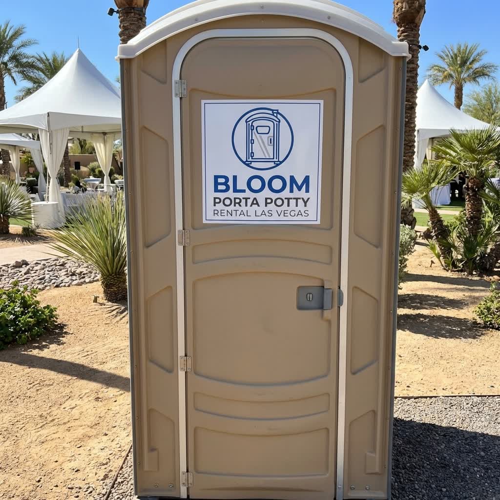 Deluxe flushable porta potty Las Vegas